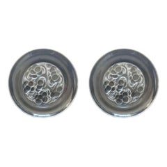 Rene Lalique plate Brunch Dessert Glass model Marienthal ART DÉCO , France 1927