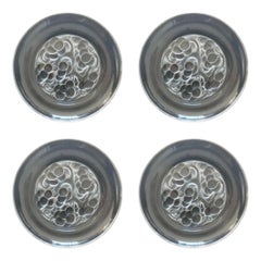 Rene Lalique plate Brunch Dessert Glass model Marienthal ART DÉCO , France 1927