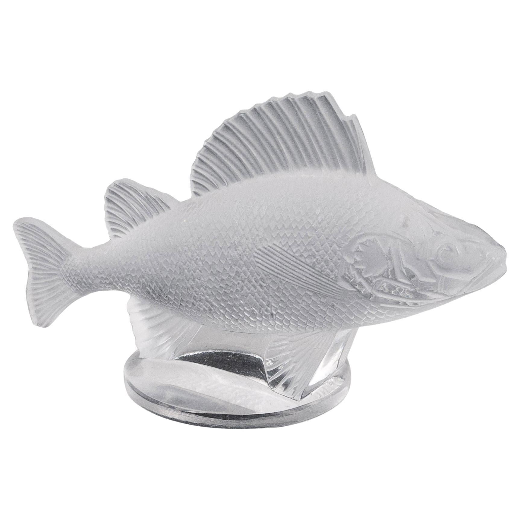 René Lalique Perche Fisch Auto Maskottchen