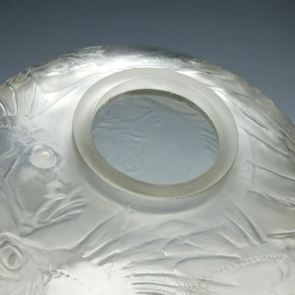 Rene Lalique Poissons Opalescent Vase Marcilhac no. 925 1