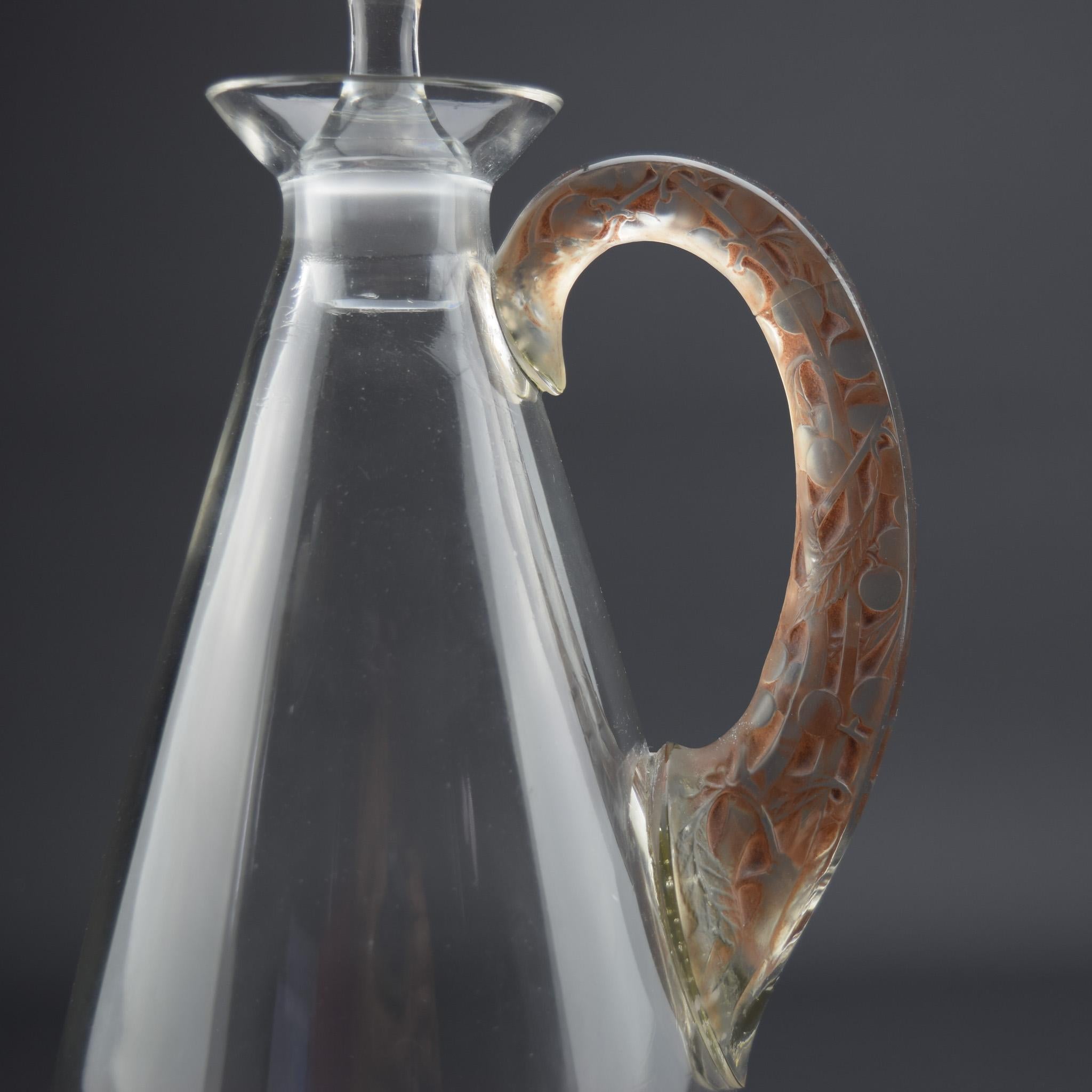 Carafe Prunelles de Rene Lalique Bon état - En vente à Devon, GB