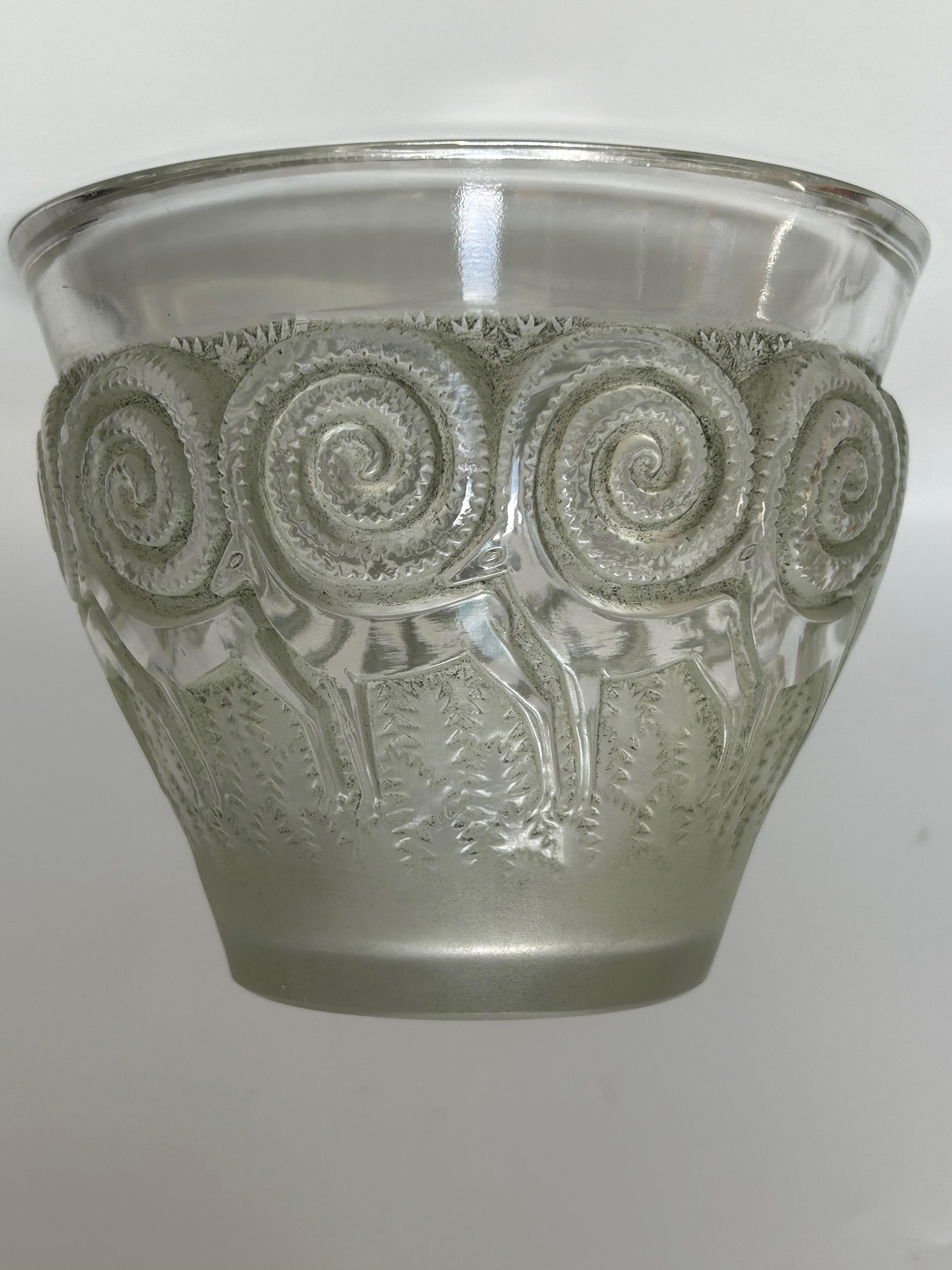 Vaso René Lalique Rennes Art Déco in vendita 3