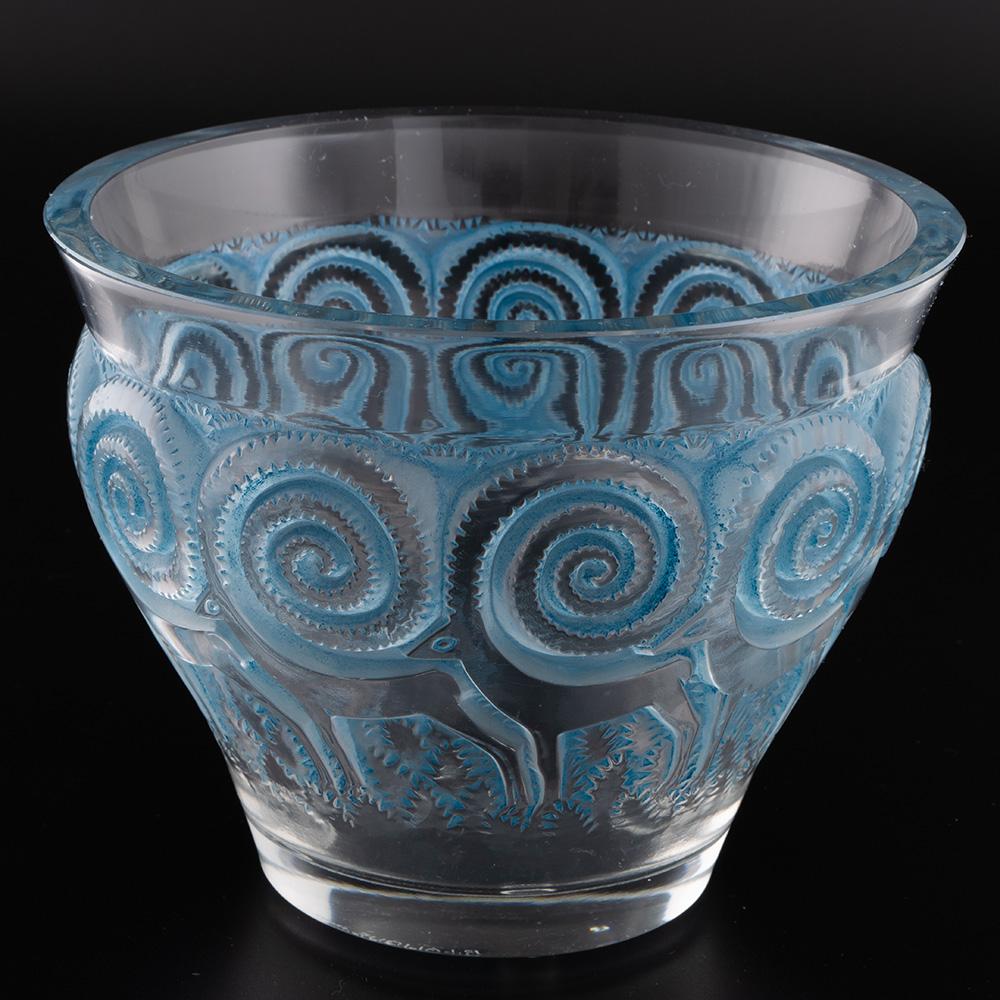 Art Déco Rene Lalique Vaso di Rennes disegnato nel 1933 - Marcilhac 10-875 in vendita