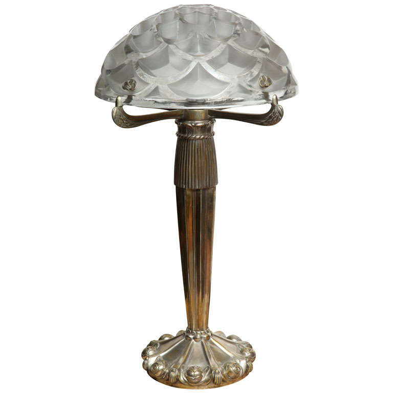 Lampe de table « Rinceaux » de René Lalique (disponible par paire) en vente