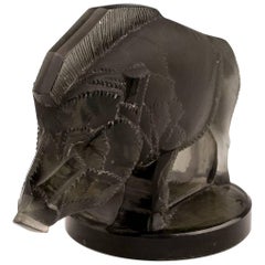Vintage Rene Lalique Sanglier or Wild Boar Car Mascot