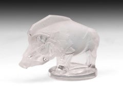 Rene Lalique Sanglier / Wild Boar Car Mascot, 20th Century