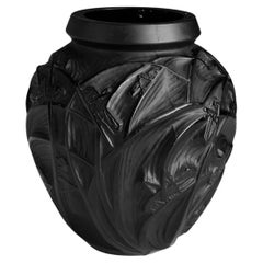 Rene Lalique "Sauterelles" vase, France Circa 1920