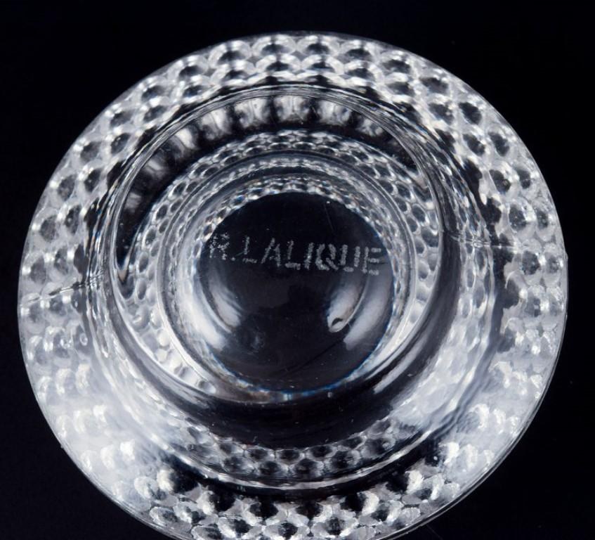 René Lalique, ensemble de quatre rares salières 