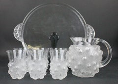 René Lalique "Sétubal" Lemonade Set, Made before 1947, Design 1931, No 3180