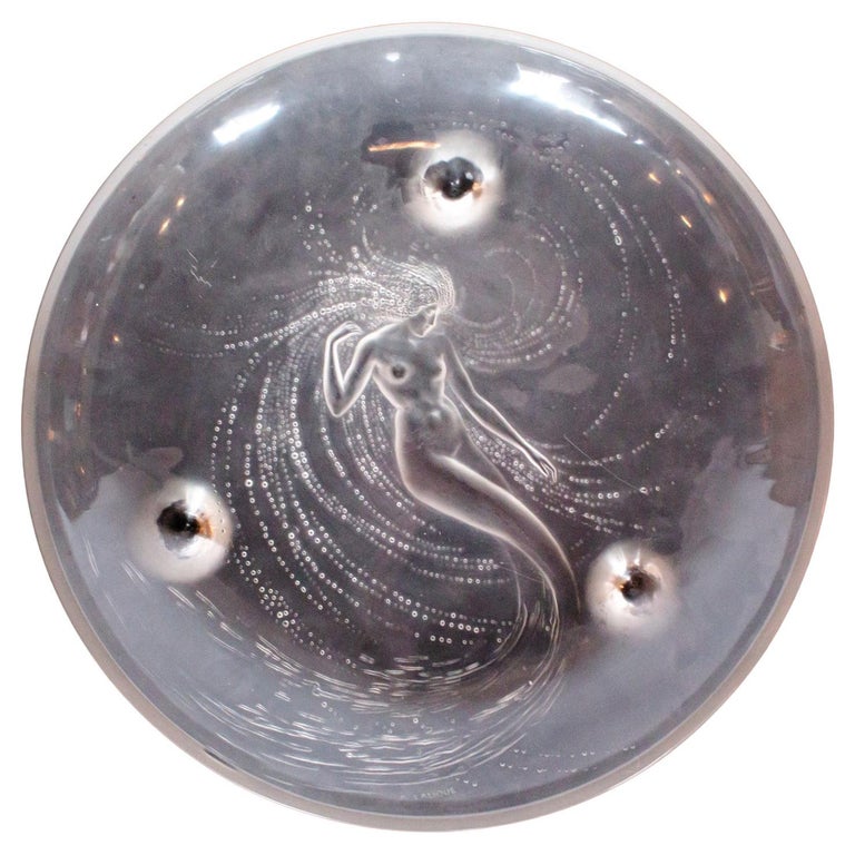 Rene Lalique Sirene Coupe Original R Lalique Glass Charger For Sale at  1stDibs