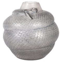 RENÉ LALIQUE Snake Vase