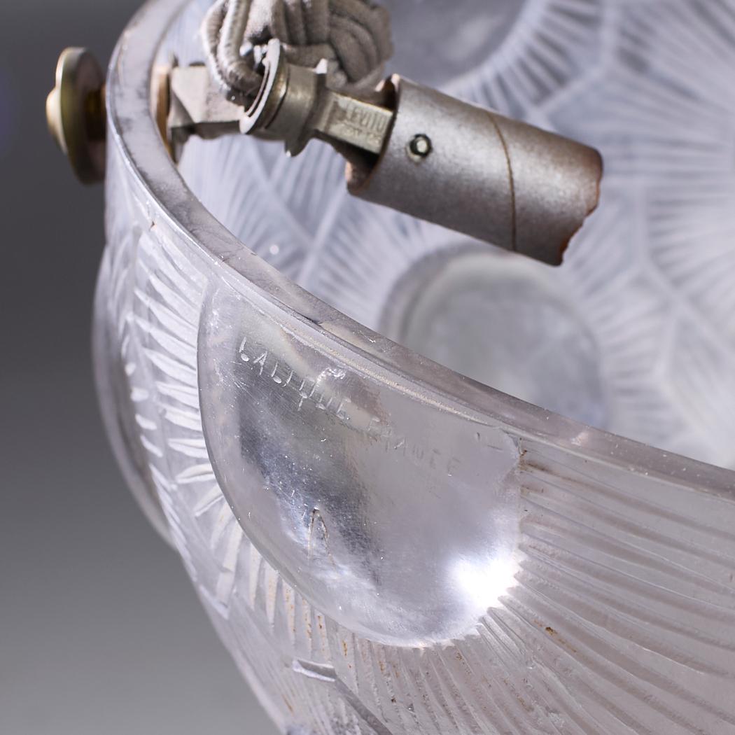 René Lalique Soleil Pendelleuchte (Art déco) im Angebot