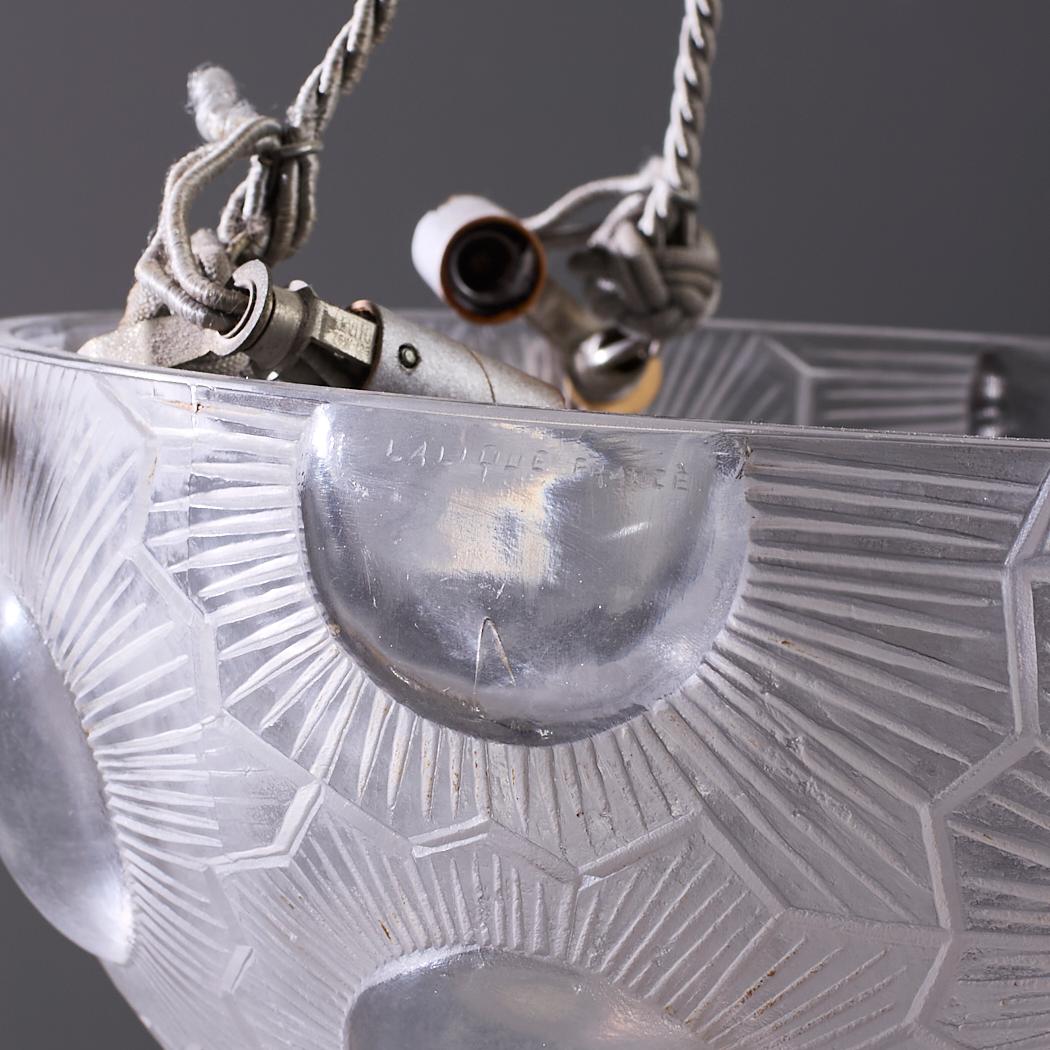 René Lalique Soleil Pendelleuchte (Französisch) im Angebot
