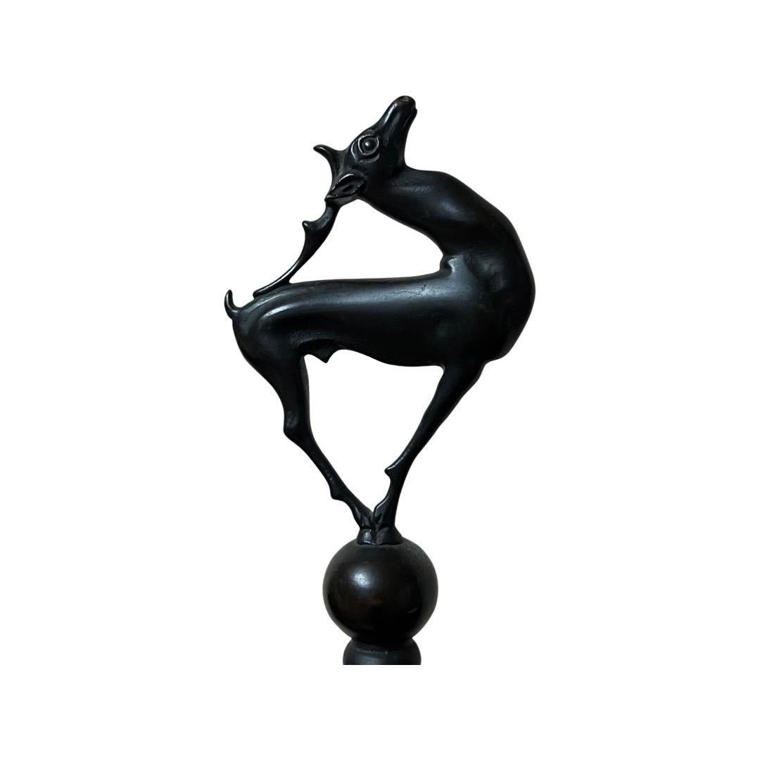 Tischlampe Sophora aus Bernsteinglas und Bronze von Rene Lalique, um 1926 (20. Jahrhundert) im Angebot