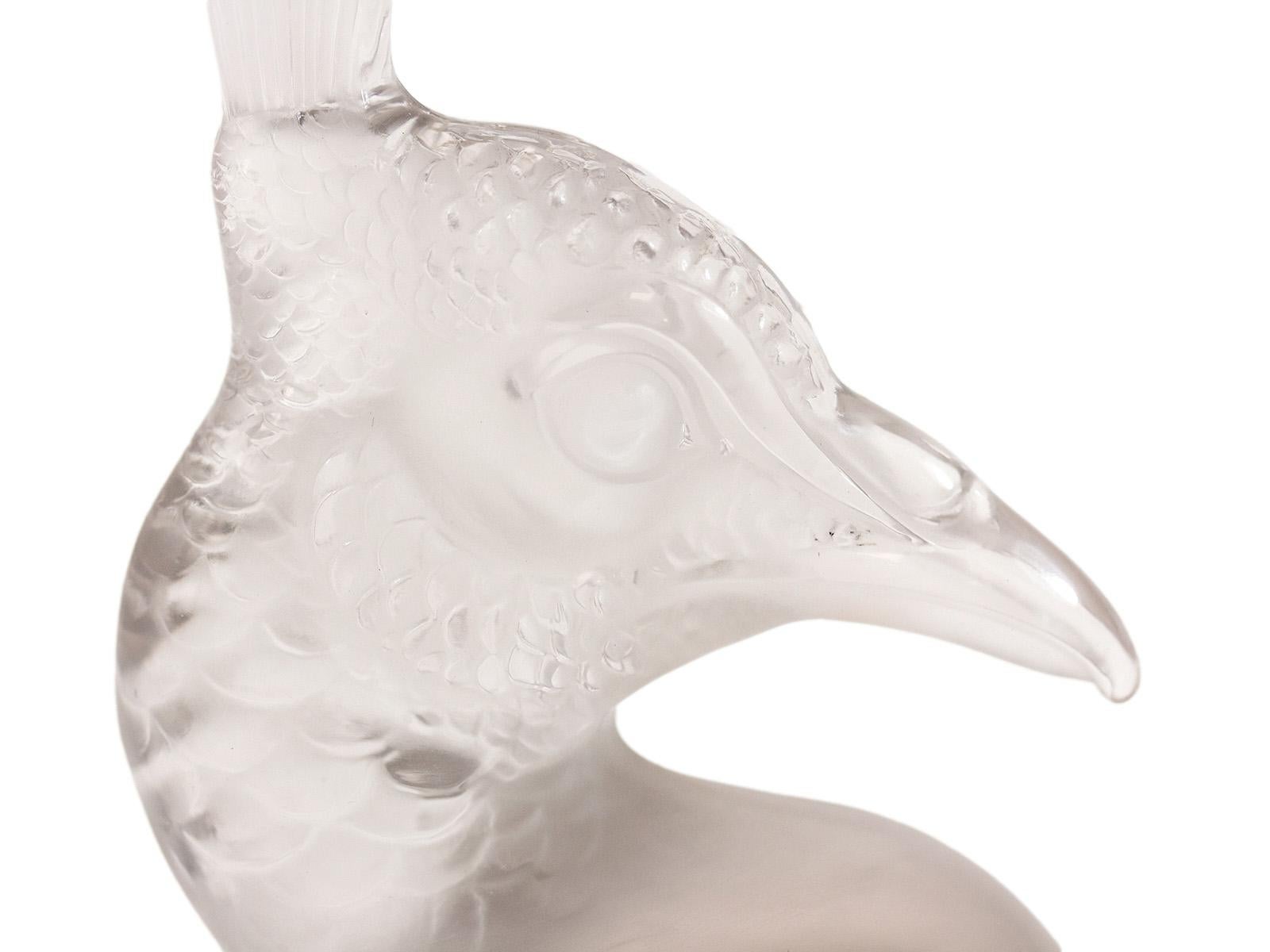 Mascotte per auto di Rene Lalique Tête De Paon (testa di pavone) in vendita 6