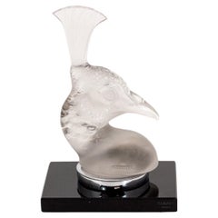 Mascota de coche René Lalique Tête De Paon (Cabeza de pavo real)