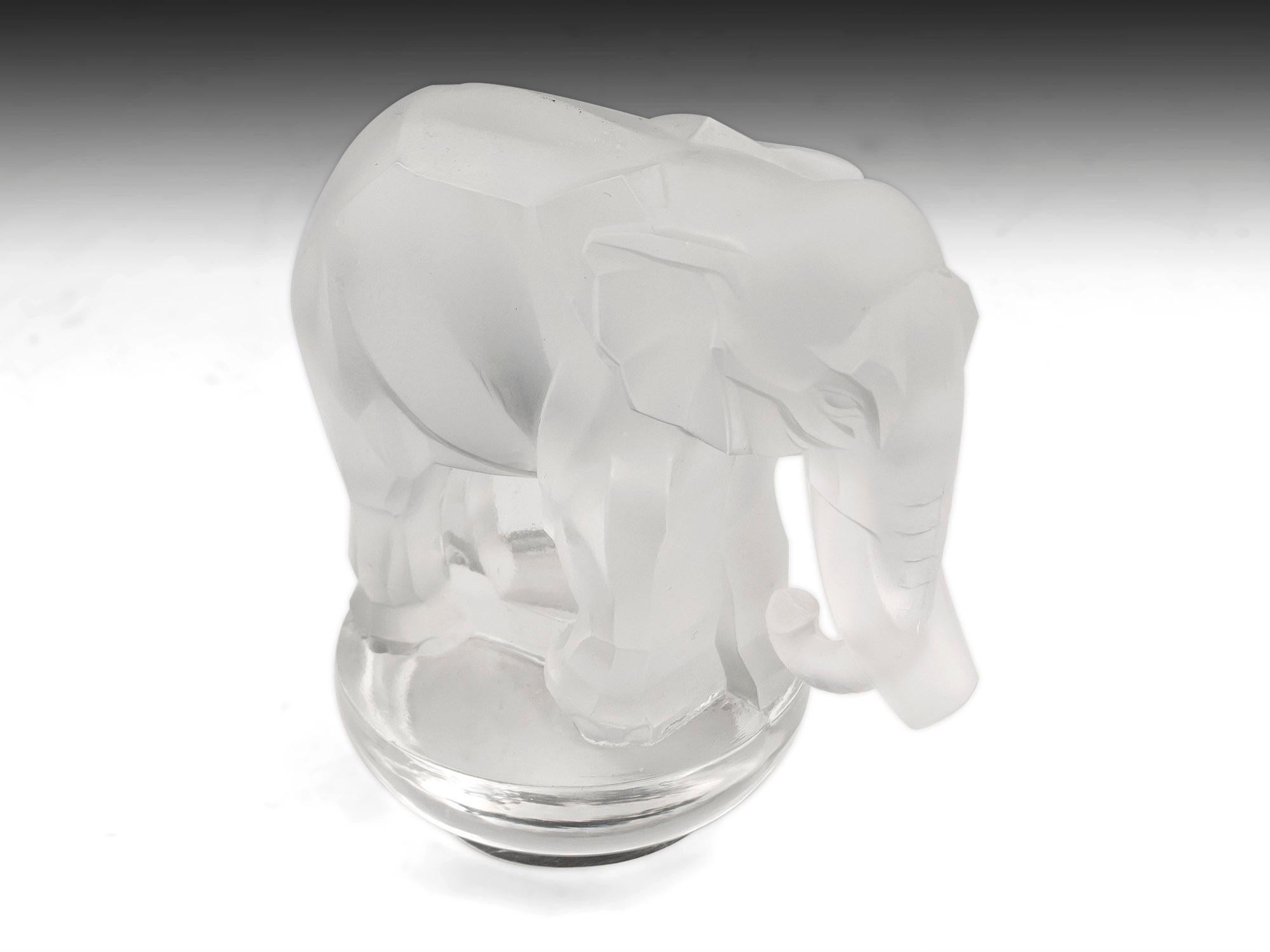 René Lalique Toby Elephant paper weight model number #1192 signed on the base R. Lalique 

This charming René Lalique Toby Elephant is being offered for sale in A1 condition.
 