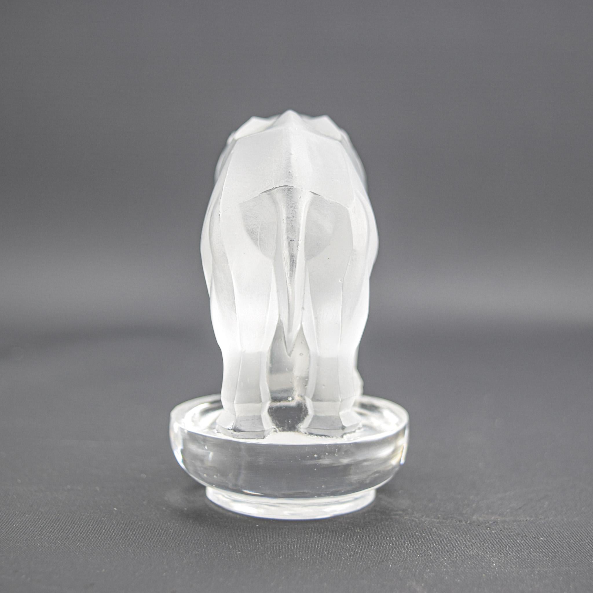 René Lalique Pisapapeles elefante Toby C1931 Moldeado en venta