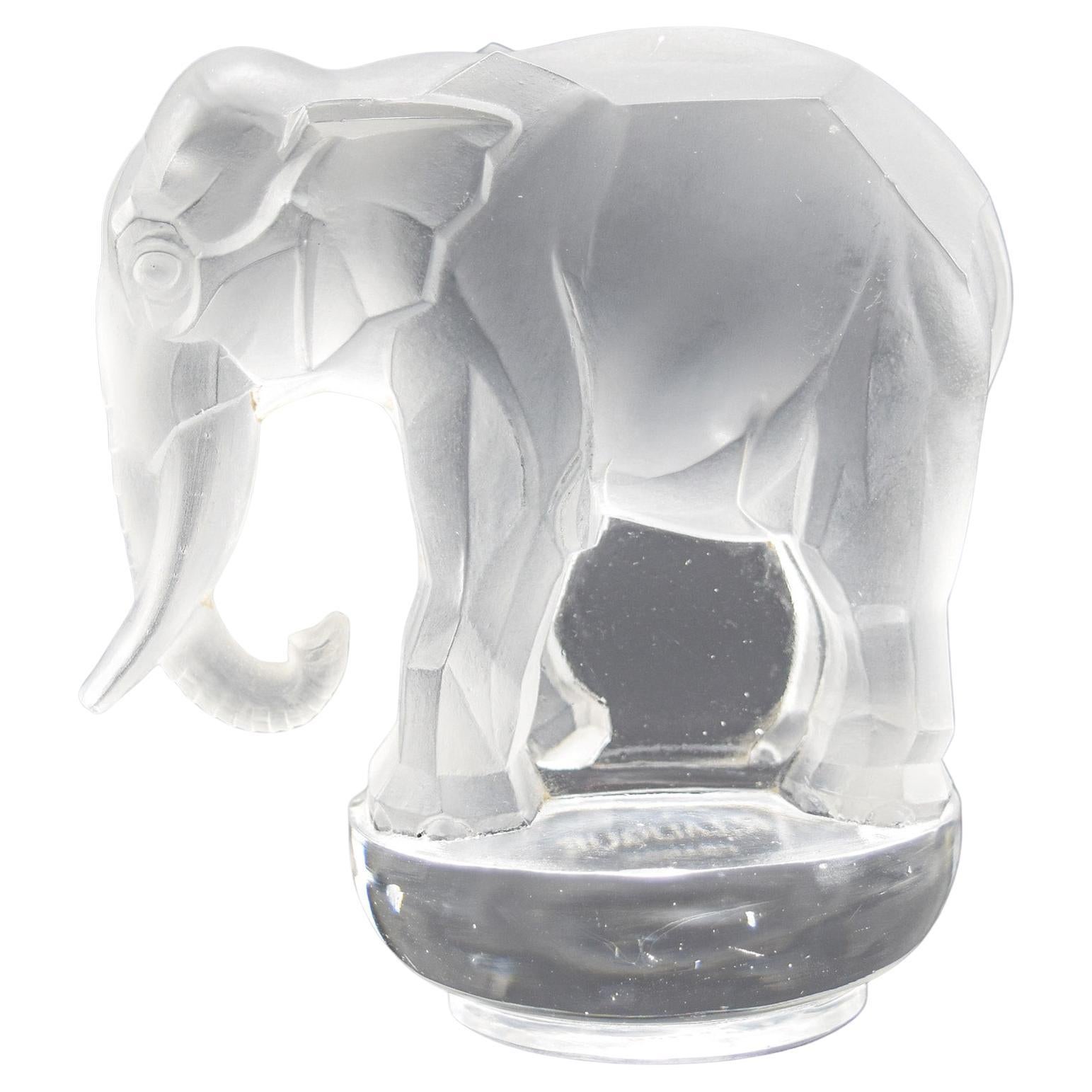 René Lalique Pisapapeles elefante Toby C1931 en venta