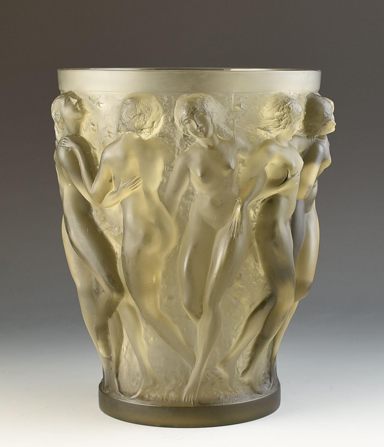 Rene Lalique JARRON TOPAZ BACCHANTES C.1927 Francés en venta