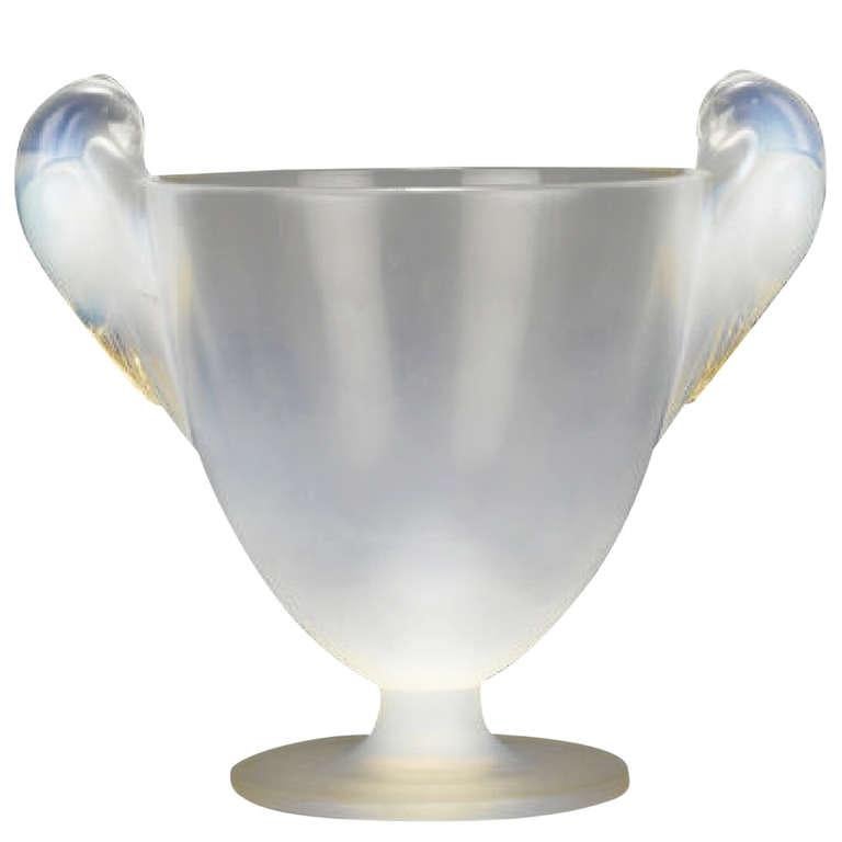 Art Deco René Lalique Two Handled Vase