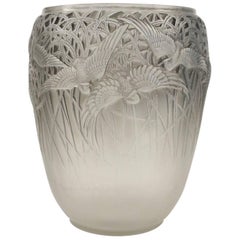 Vintage René Lalique Vase "Aigrettes"