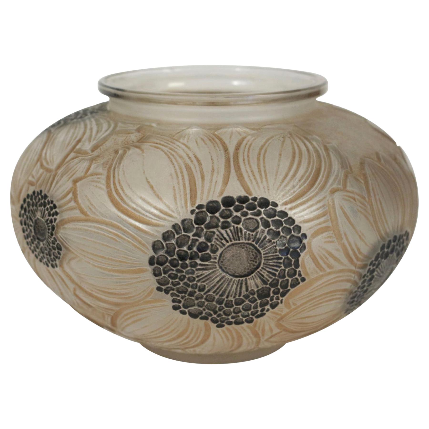 Rene Lalique Vase "Ceylon" For Sale at 1stDibs