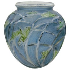 Vintage René Lalique Vase "Sauterelles", "grasshopper"