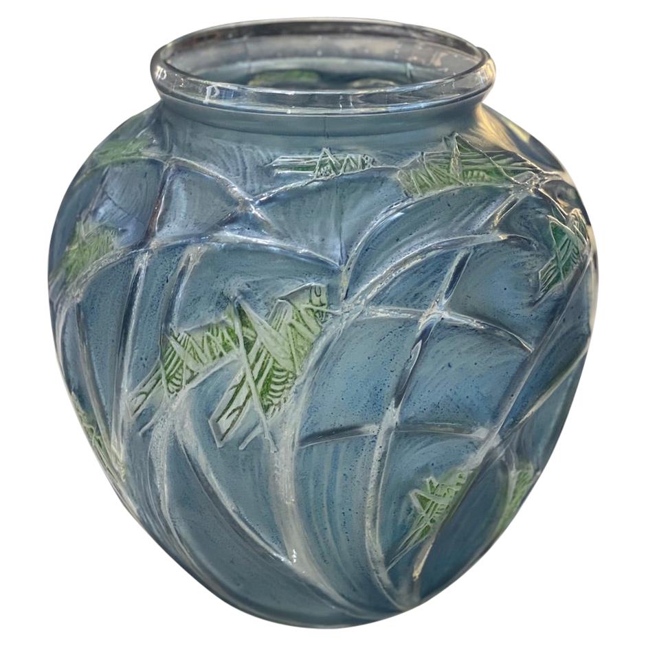 René Lalique Vase "Sauterelles", "grasshopper"