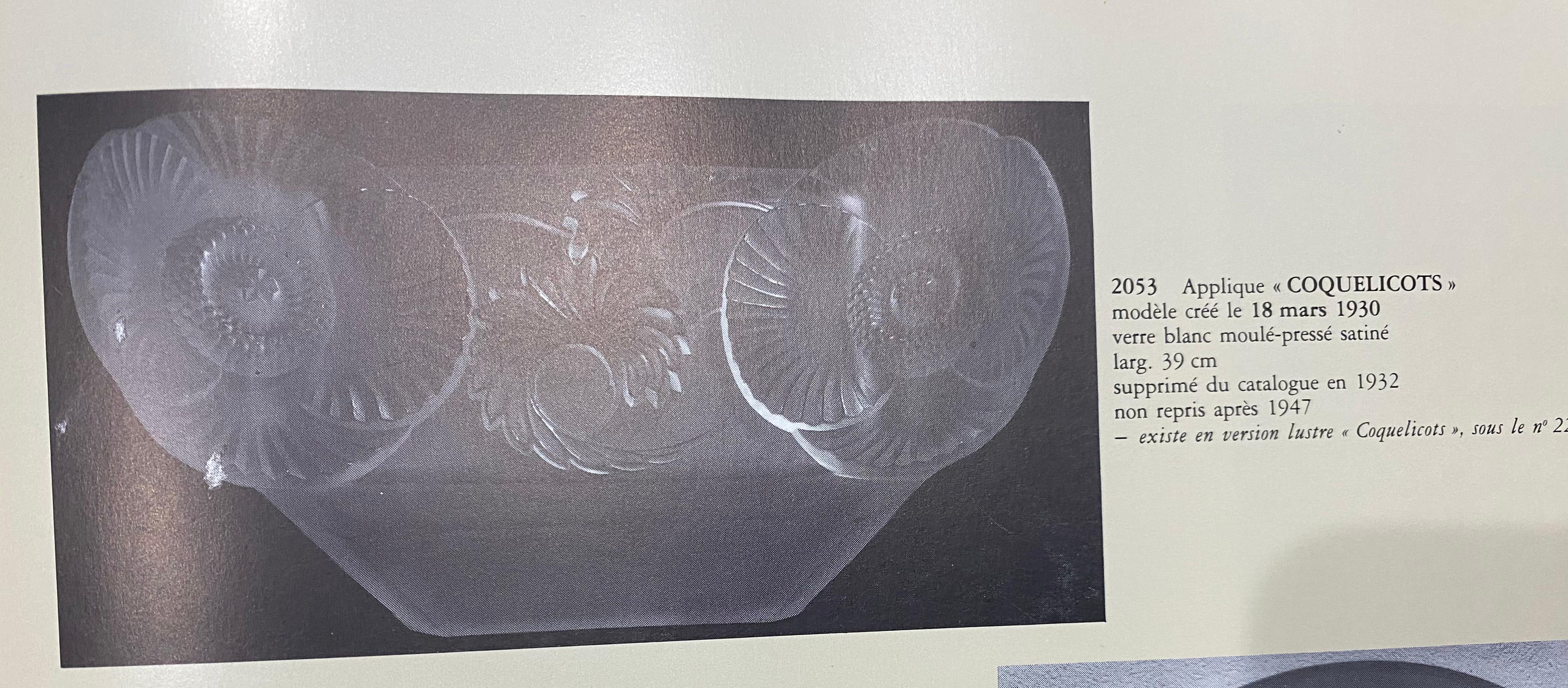 Glass Rene Lalique Wall-Sconce 
