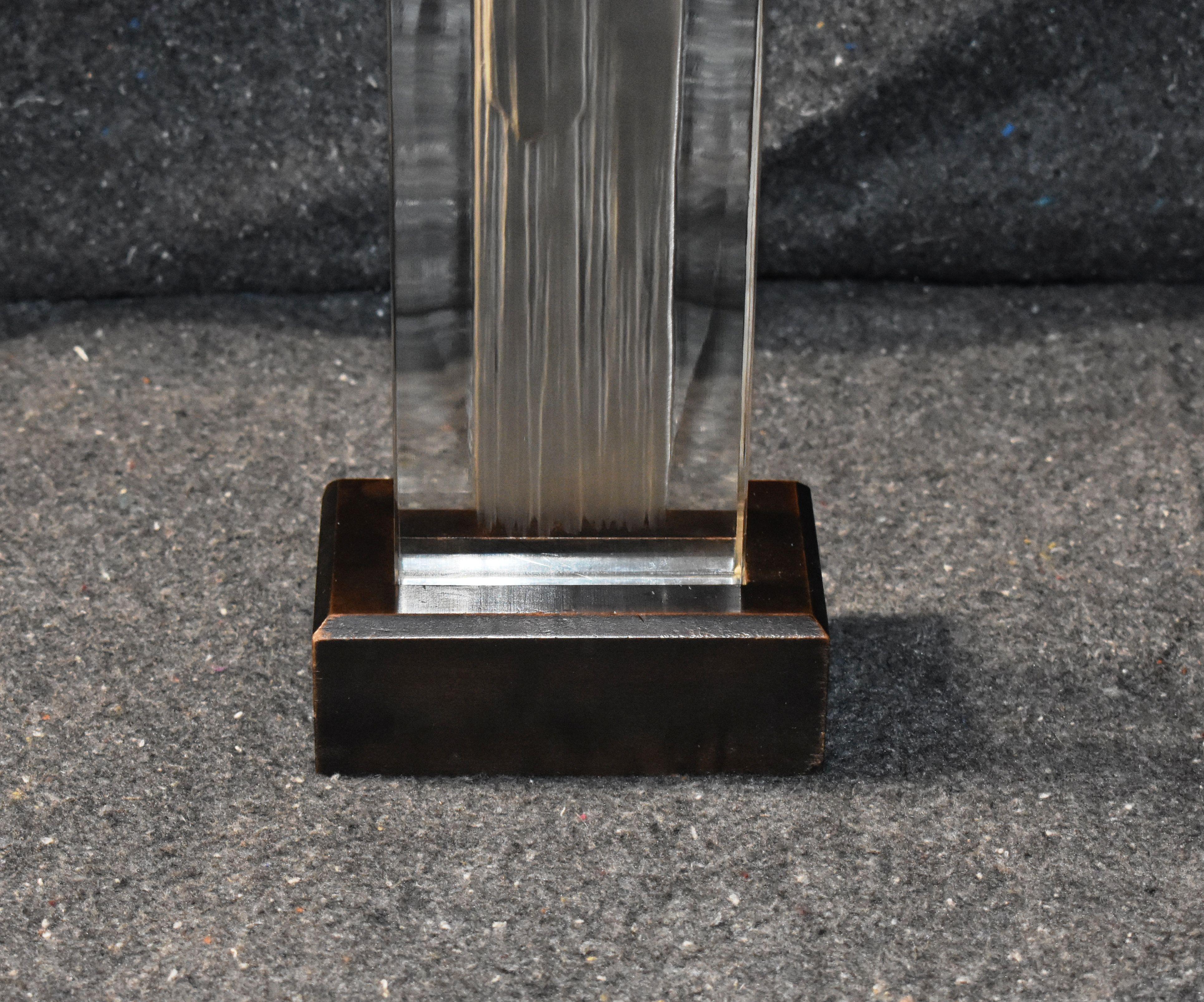 French René Laliques 'Vierge a L'Enfant' a Clear and Frosted Glass Sculpture circa 1934