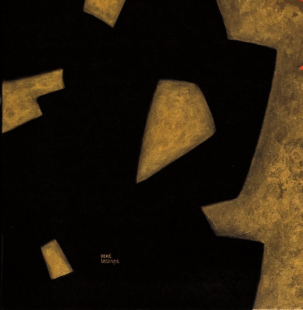 Charme dell'insolito, 2014 - Figurative Painting Nero di René Lalonde