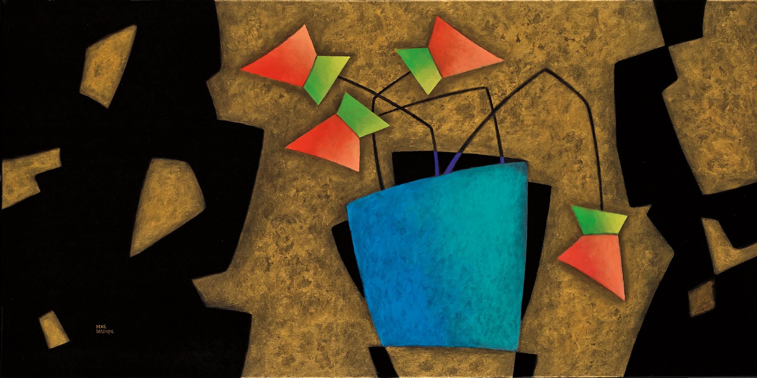 Figurative Painting di René Lalonde - Charme dell'insolito, 2014