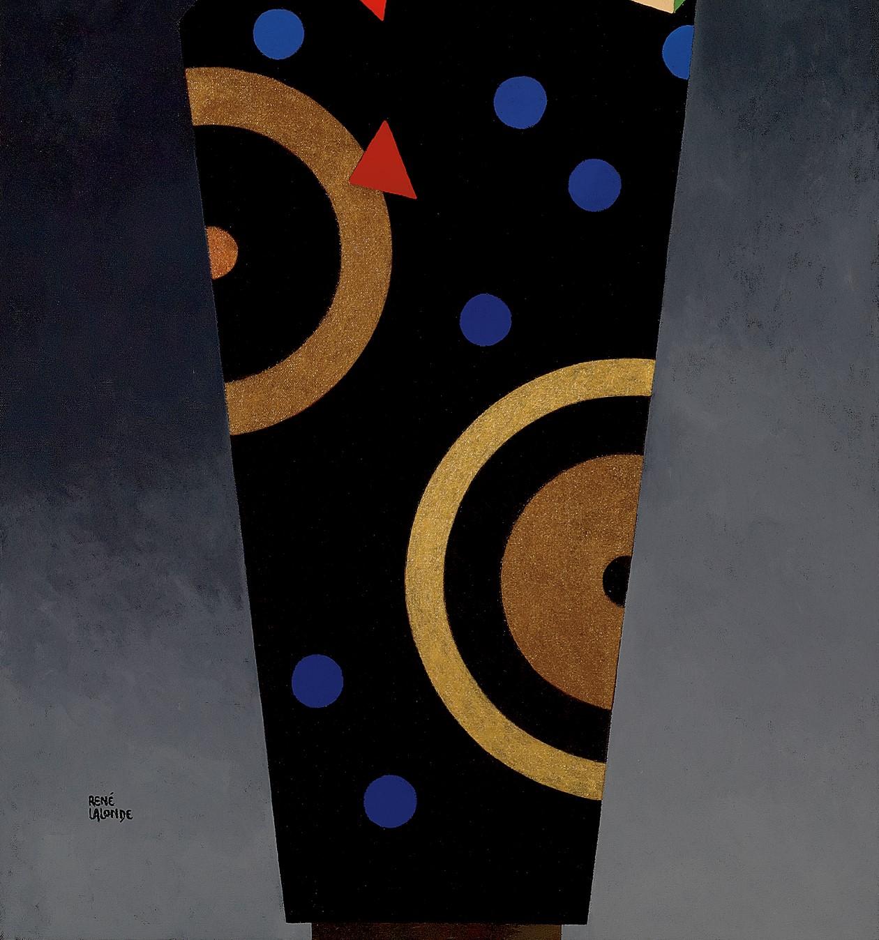 Fogliame a scacchiera, 2012 - Painting di René Lalonde
