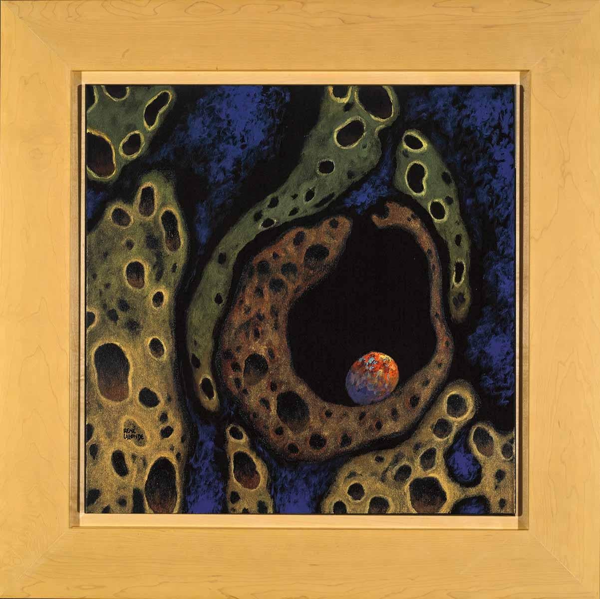 No Time for Questioning - Black Figurative Painting by René Lalonde