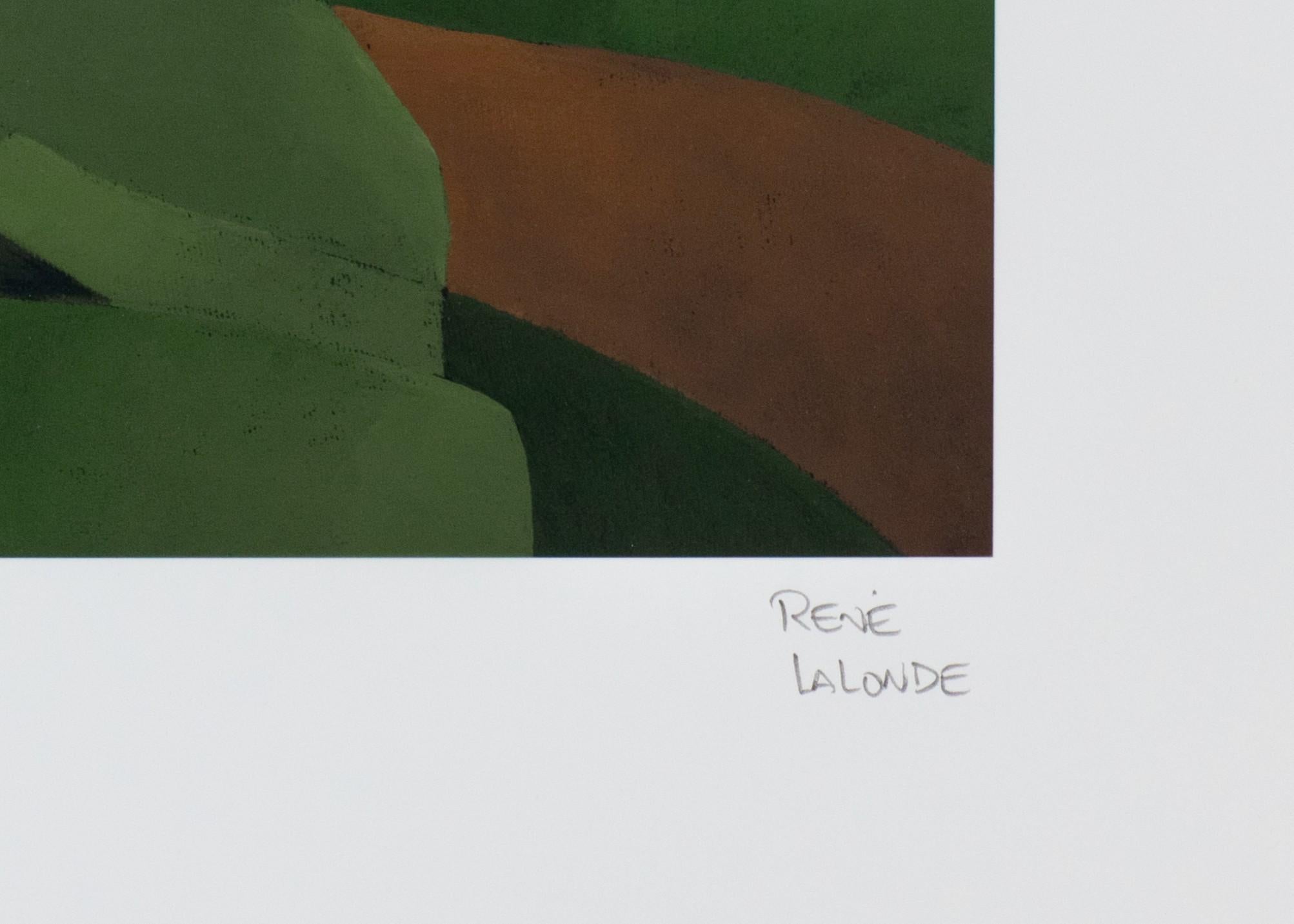 New Modern Way of Life - White Figurative Print by René Lalonde