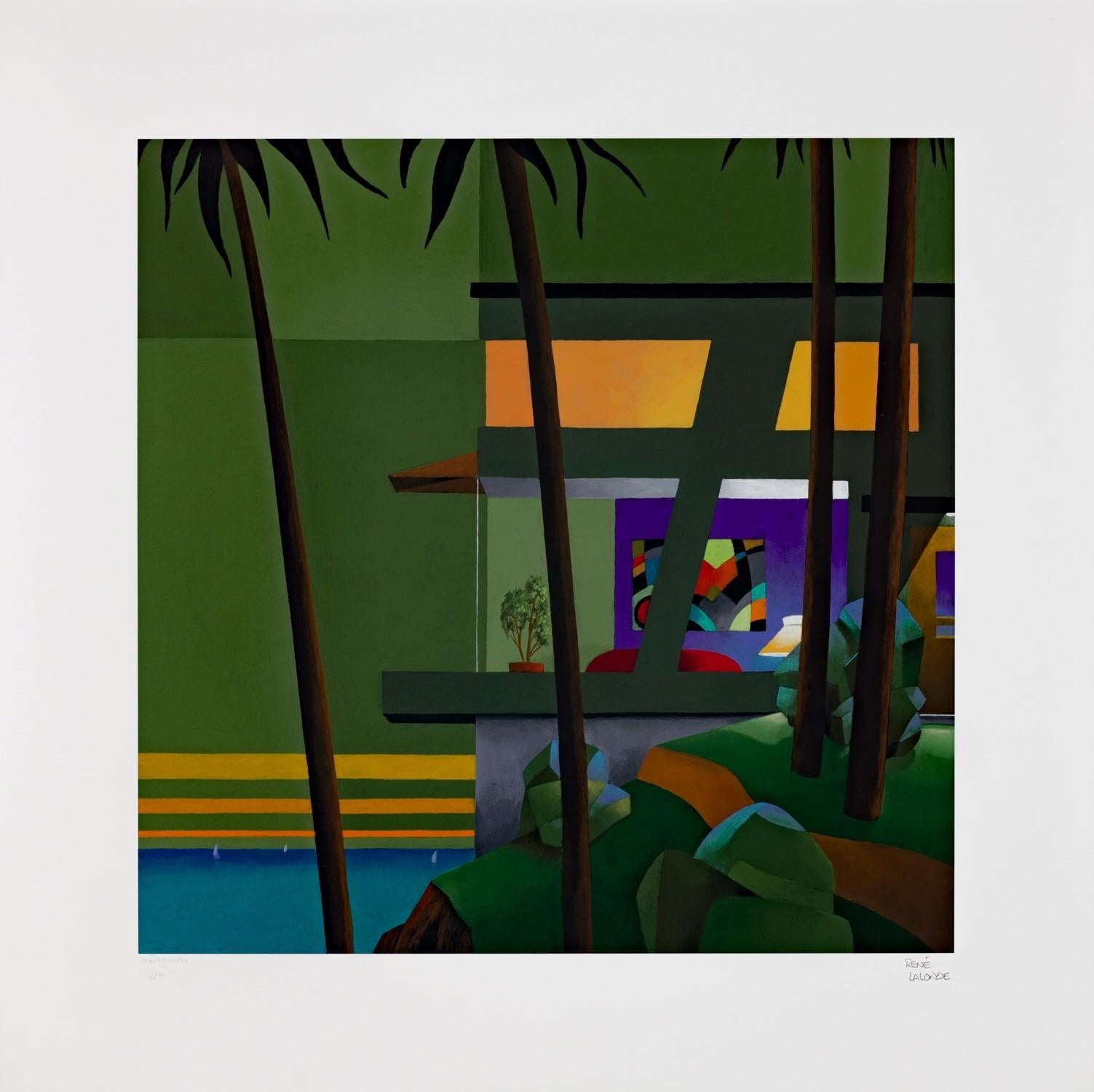 René Lalonde Figurative Print – Neue moderne Lebensweise