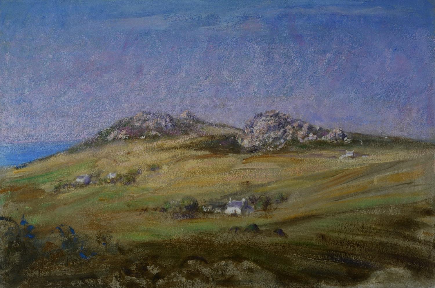 Rene Legrand Landscape Painting - "Garns at Strumblehead  in Pembrokeshire"