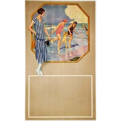 Original advertising poster of the 1920s by René Lelong for the brand Kodak