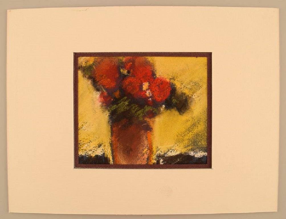 René Leroy (b. 1931), French artist. Pastel on paper. 1980s.
Visible dimensions: 12 x 10 cm.
Total dimensions: 24 x 18 cm.
In excellent condition.
Signed.