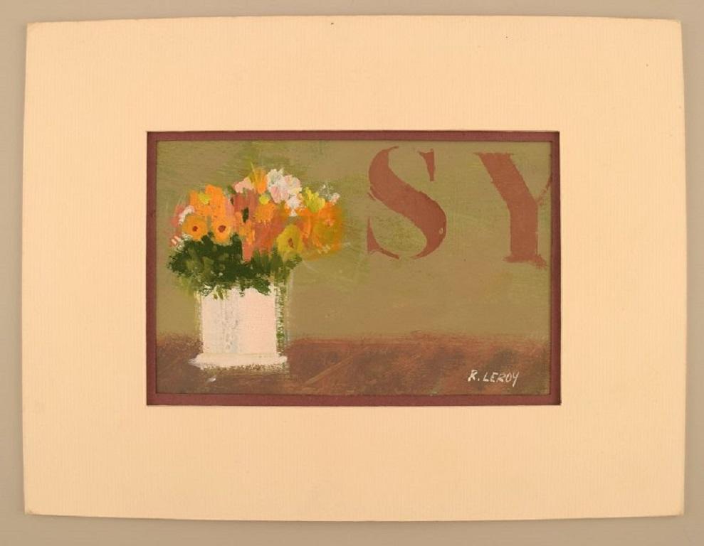 René Leroy (b. 1931), French artist. Pastel on paper. Dated 1987.
Visible dimensions: 15 x 10 cm.
Total dimensions: 24 x 18 cm.
In excellent condition.
Signed and dated.
