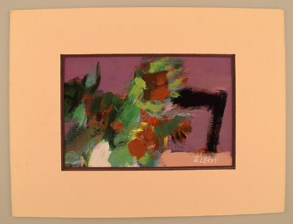 René Leroy (b. 1931), French artist. Pastel on paper. Dated 1992.
Visible dimensions: 14.5 x 9.5 cm.
Total dimensions: 24 x 18 cm.
In excellent condition.
Signed.