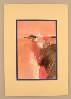 René Leroy, French Artist, Watercolor on Paper, 1980s