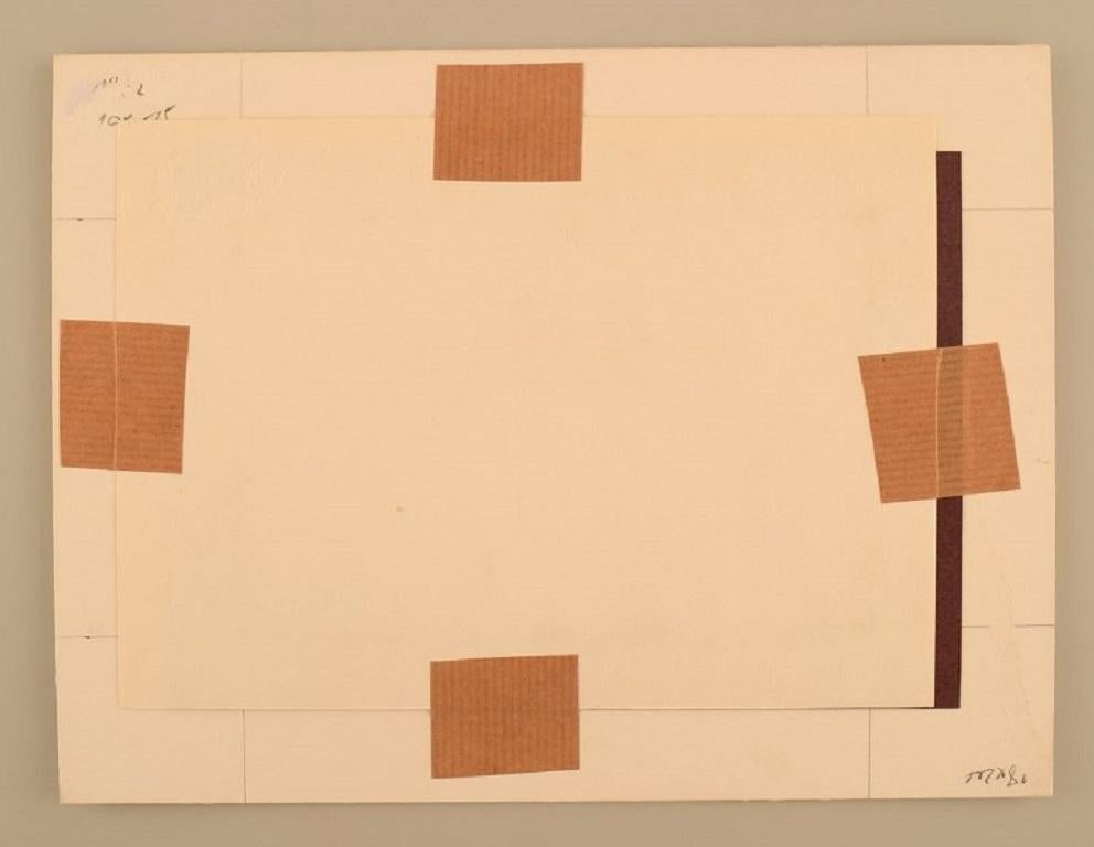 René Leroy, artista francese, Acquerello su carta, anni '80 In condizioni ottime in vendita a Copenhagen, DK