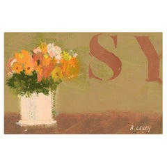 René Leroy, French Artist, Pastel on Paper, Dated 1987