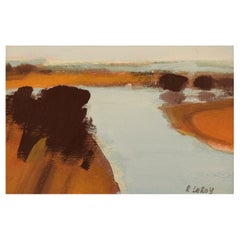 René Leroy, French Artist, Pastel on Paper, Dated 1992