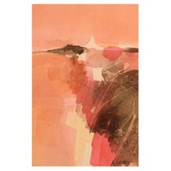 René Leroy, French Artist, Watercolor on Paper, 1980s