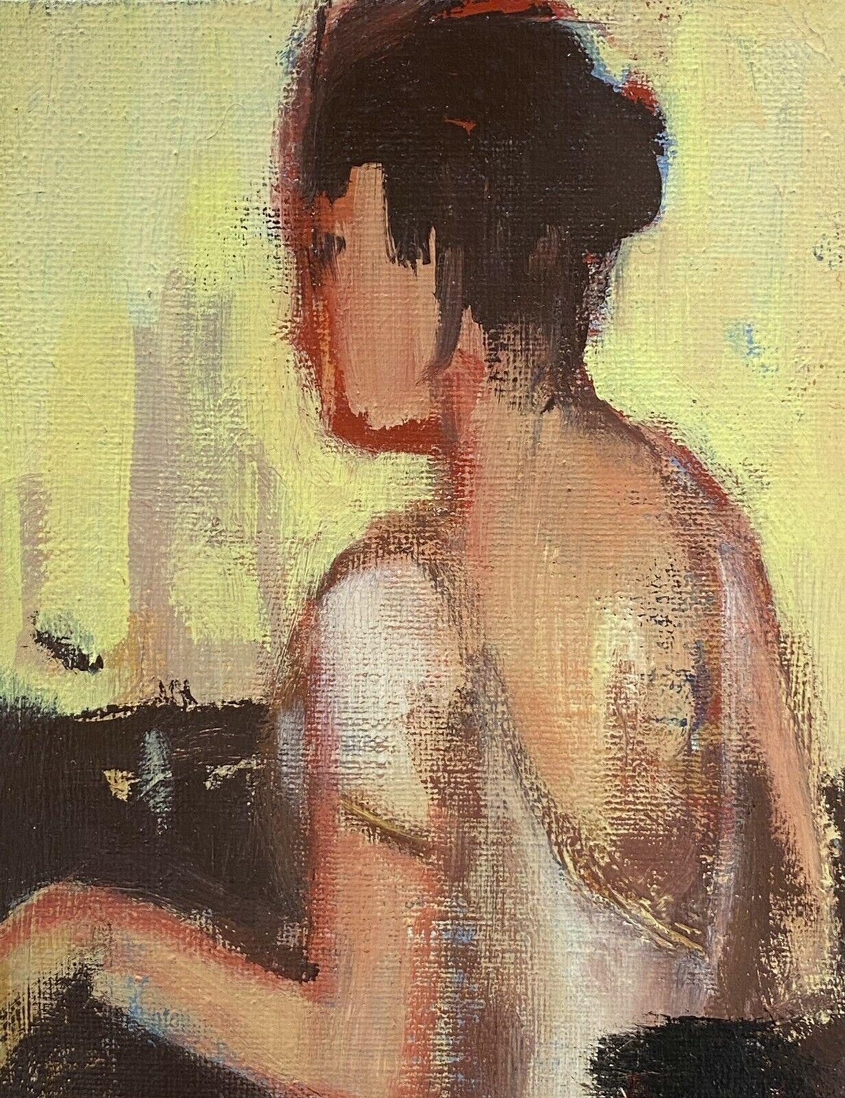 Artist/ School: Rene Leroy (French b. 1932)

Title: Figurative sketch of figure

Medium: oil painting on canvas

Size: painting: 7 x 5.5 inches

Provenance: all the paintings we have for sale by this artist, came the artists studio in
