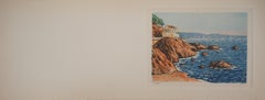 Mediterranean Sea : The house Near the Beach - Original etching