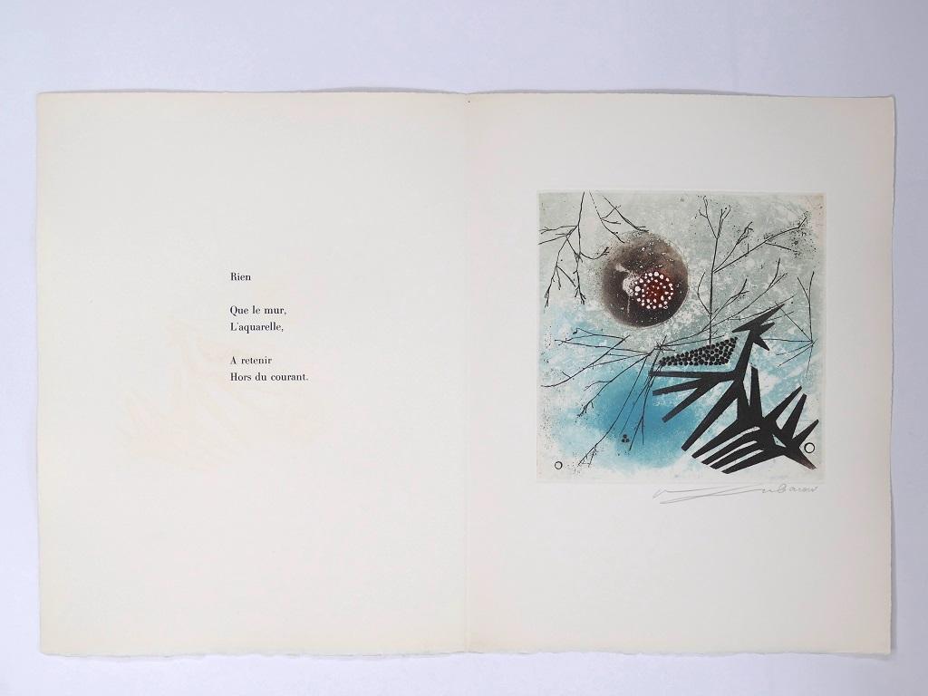 L'Aquarelle - Original-Radierung von Renée Lubarow - 1978 – Print von René Lubarow